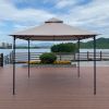 10x10 Ft Outdoor Patio Garden Gazebo Canopy, Outdoor Shading, Gazebo Tent With Curtains