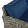 Patio Furniture Set, 5 Piece Outdoor Conversation Set, with Coffee Table, Cushions and Single Chair