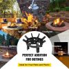 Backyard Camping Round Fire Pit Wheels Fire Pit Grate