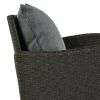 Patio Furniture Set;  6 Piece Outdoor Conversation Set;  Dining Table Chair with Bench and Cushions