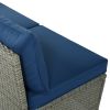 Patio Furniture Set, 5 Piece Outdoor Conversation Set, with Coffee Table, Cushions and Single Chair