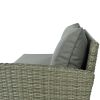 Patio Furniture Set, 5 Piece Outdoor Conversation Set, with Coffee Table, Cushions and Single Chair