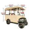 Outdoor Lawn Golf Club Cart Cover Driving Enclosure Waterproof Person Roll-up Door