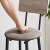 Bar Table Set with 4 Bar stools PU Soft seat with backrest