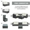 Outdoor Furniture Sofa Set with Large Storage Box