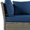 Patio Furniture Set, 5 Piece Outdoor Conversation Set, with Coffee Table, Cushions and Single Chair